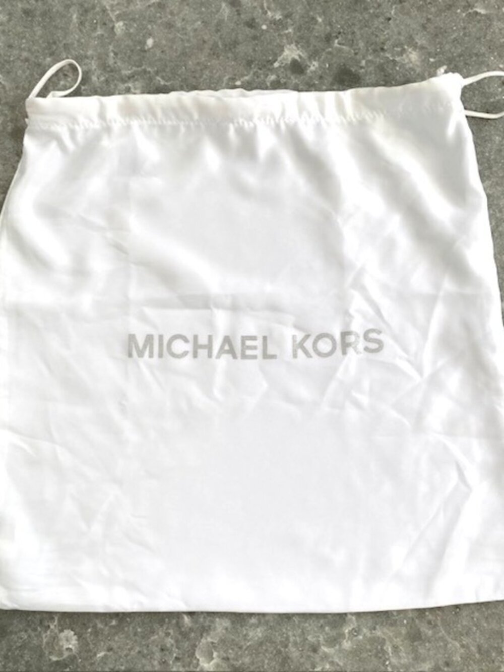 Michael Kors Dust Bag Drawstring Travel Case White